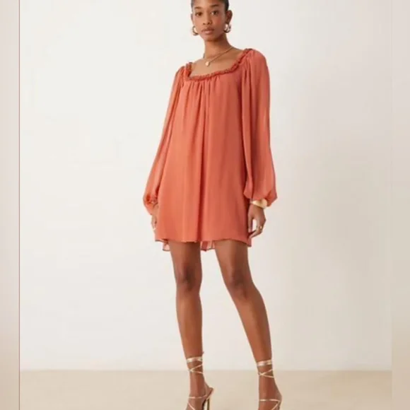 ASOS Ruffel Mini Dress NEW - Picture 2 of 6